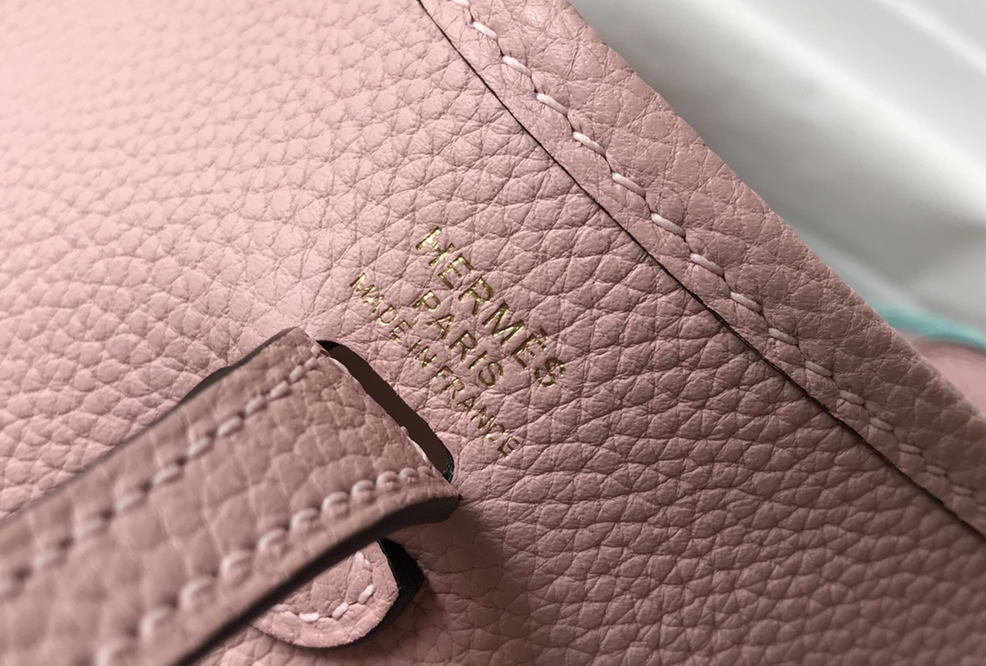 Hermes Evelyne 16 Amazone TPM Shoulder Bag In Pink Clemence Leather